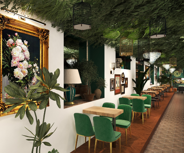 Interior Design Projekt: Eklektisches und einzigartiges Restaurant Fürstliche Orangerie